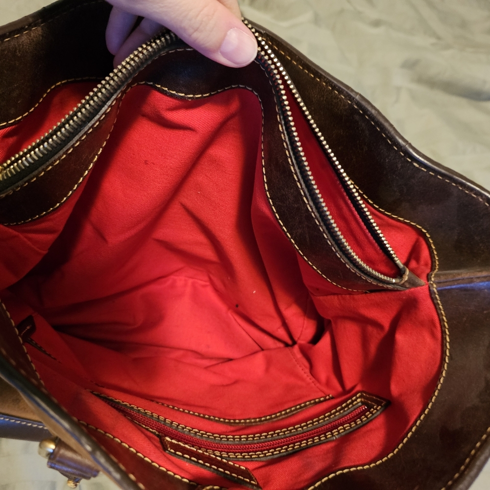 Vintage Dooney & Bourke Suede Women's Purse - Picture 8 of 12